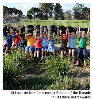 St Louis de Montfort's named school of the decade in ResourceSmart Awards