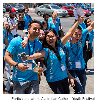 Australian Catholic Youth Festival participants