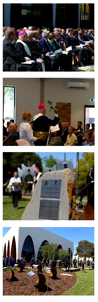 Images from The unveiling of commemorative sculptures at Parade College.