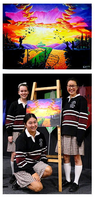 Artwork from students of Our Lady of Sion College, Box Hill.