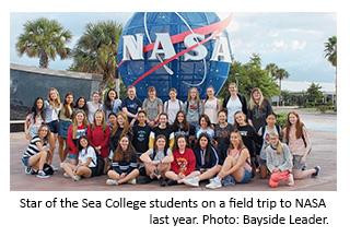 Star of the Sea College students on a field trip to NASA last year. Photo: Bayside Leader.