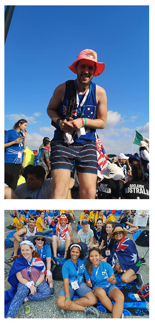 Images of Luke Brewis in Panama for World Youth Day.