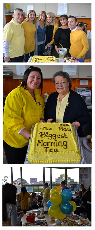The community at Holy Eucharist School, St Albans South, at the 'biggest morning tea'..