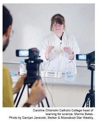 Caroline Chisholm Catholic College head of learning for science, Marnie Bates. Photo by Damjan Janevski, Melton & Moorabool Star Weekly.