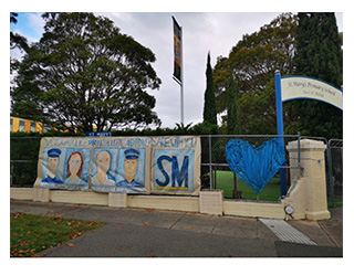Mural for police officers